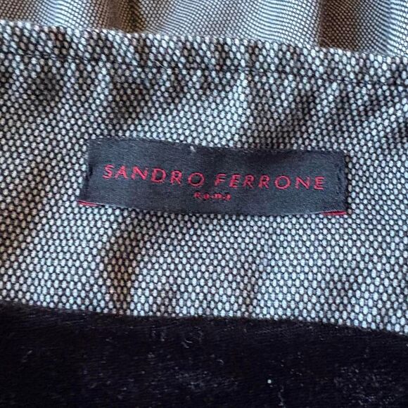 Sandro Office Siren CorpCore Grey and Black Dress Pencil Vintage - Picture 6 of 6